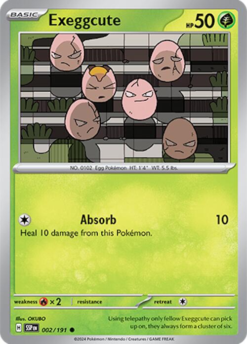 Exeggcute (002/191) [Scarlet & Violet: Surging Sparks] | Pegasus Games WI