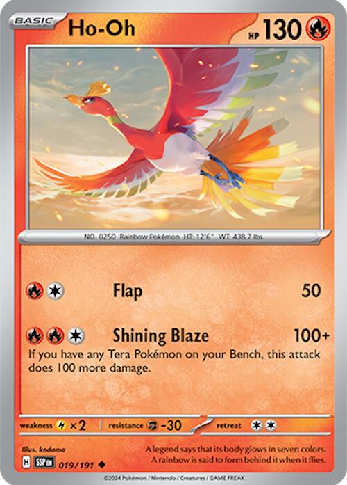 Ho-Oh (019/191) [Scarlet & Violet: Surging Sparks] | Pegasus Games WI