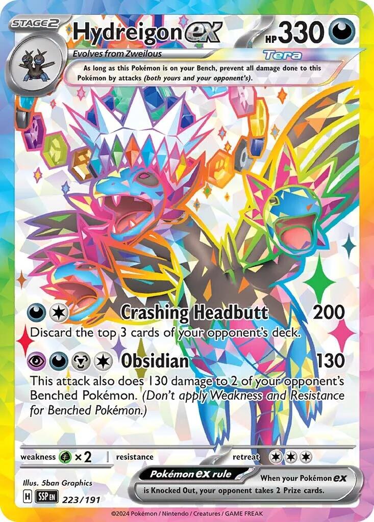 Hydreigon ex (223/191) [Scarlet & Violet: Surging Sparks] | Pegasus Games WI