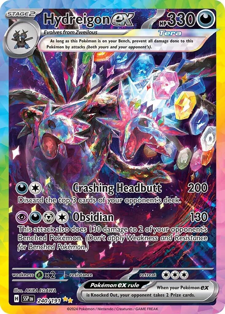 Hydreigon ex (240/191) [Scarlet & Violet: Surging Sparks] | Pegasus Games WI