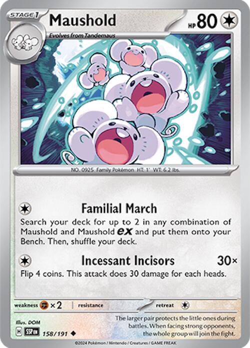 Maushold (158/191) [Scarlet & Violet: Surging Sparks] | Pegasus Games WI