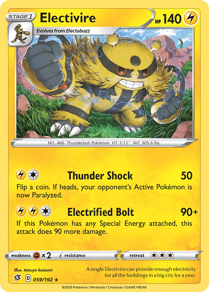 Electivire (059/192) [Sword & Shield: Rebel Clash] | Pegasus Games WI