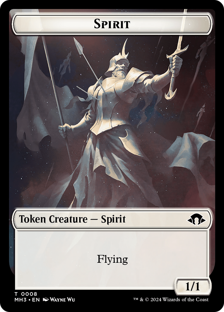 Eldrazi Spawn // Spirit (0008) Double-Sided Token [Modern Horizons 3 Tokens] | Pegasus Games WI