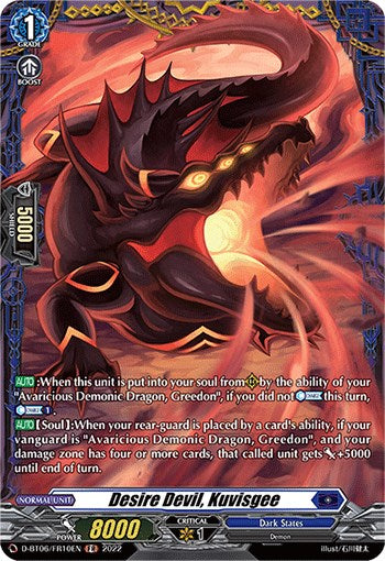 Desire Devil, Kuvisgee (D-BT06/FR10EN) [Blazing Dragon Reborn] | Pegasus Games WI
