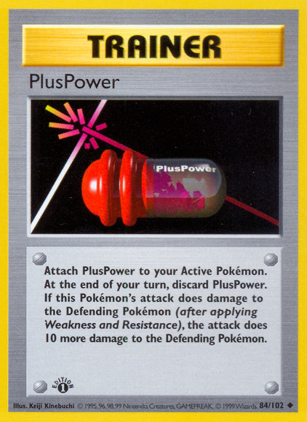 PlusPower (84/102) (Shadowless) [Base Set 1st Edition] | Pegasus Games WI