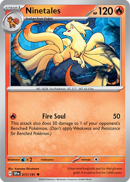 Ninetales (017/191) [Scarlet & Violet: Surging Sparks] | Pegasus Games WI