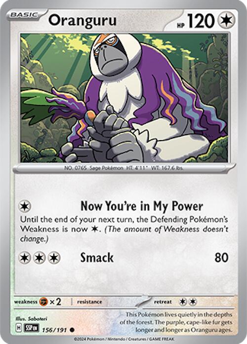 Oranguru (156/191) [Scarlet & Violet: Surging Sparks] | Pegasus Games WI