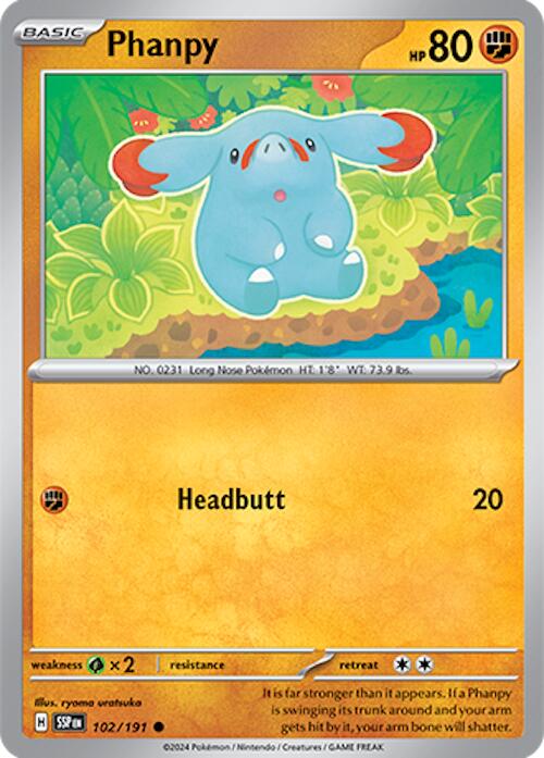 Phanpy (102/191) [Scarlet & Violet: Surging Sparks] | Pegasus Games WI