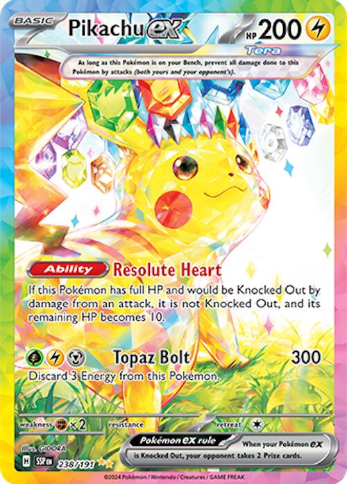 Pikachu ex (238/191) [Scarlet & Violet: Surging Sparks] | Pegasus Games WI