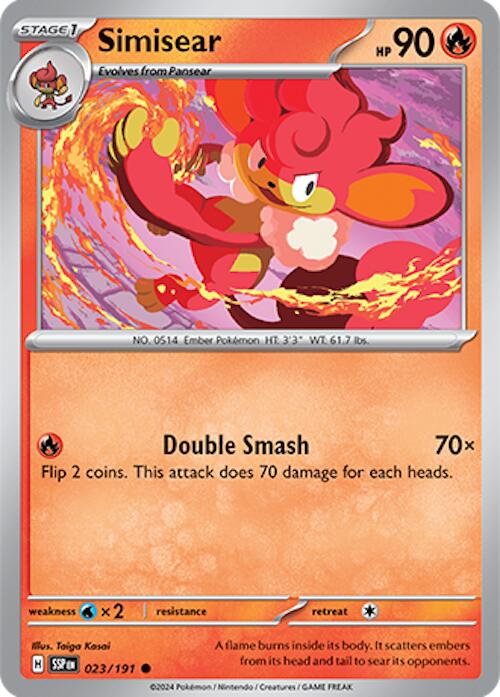 Simisear (023/191) [Scarlet & Violet: Surging Sparks] | Pegasus Games WI