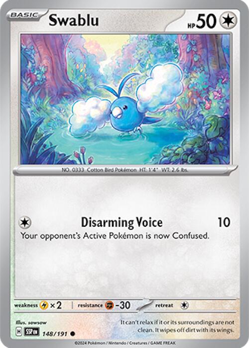 Swablu (148/191) [Scarlet & Violet: Surging Sparks] | Pegasus Games WI