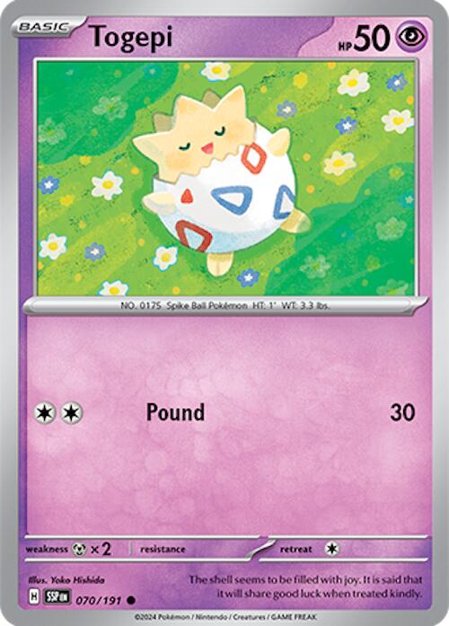 Togepi (070/191) [Scarlet & Violet: Surging Sparks] | Pegasus Games WI