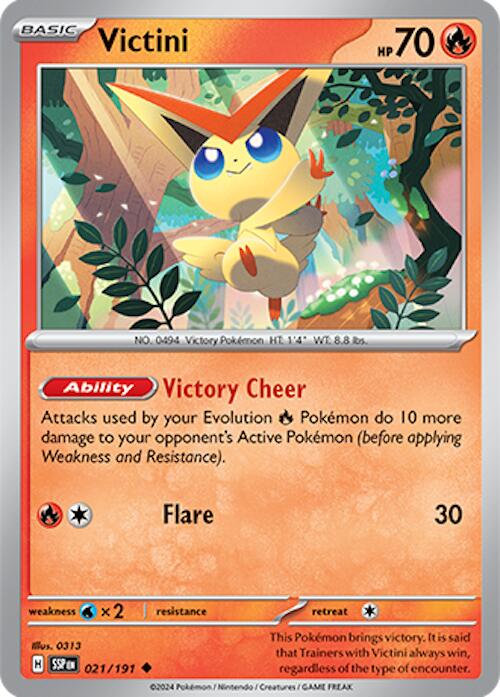 Victini (021/191) [Scarlet & Violet: Surging Sparks] | Pegasus Games WI