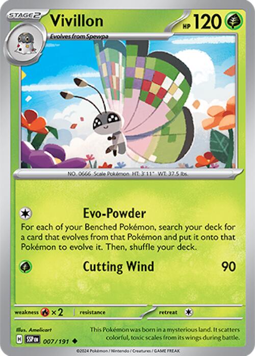 Vivillon (007/191) [Scarlet & Violet: Surging Sparks] | Pegasus Games WI