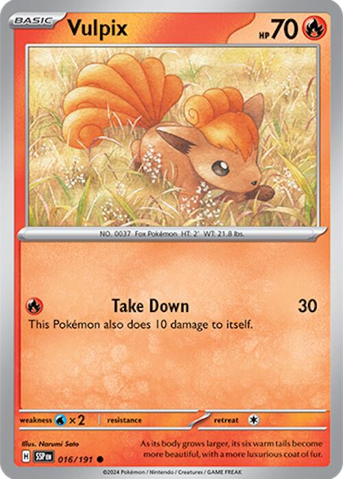 Vulpix (016/191) [Scarlet & Violet: Surging Sparks] | Pegasus Games WI