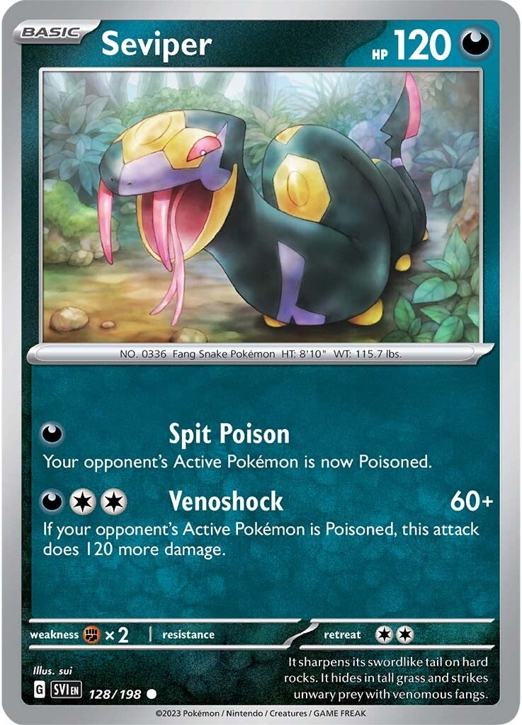 Seviper (128/198) [Scarlet & Violet: Base Set] | Pegasus Games WI