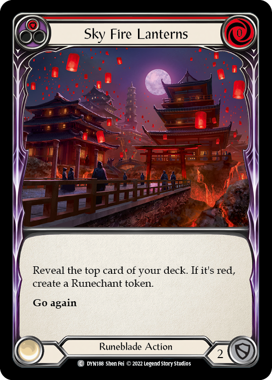 Sky Fire Lanterns (Red) [DYN188] (Dynasty) | Pegasus Games WI