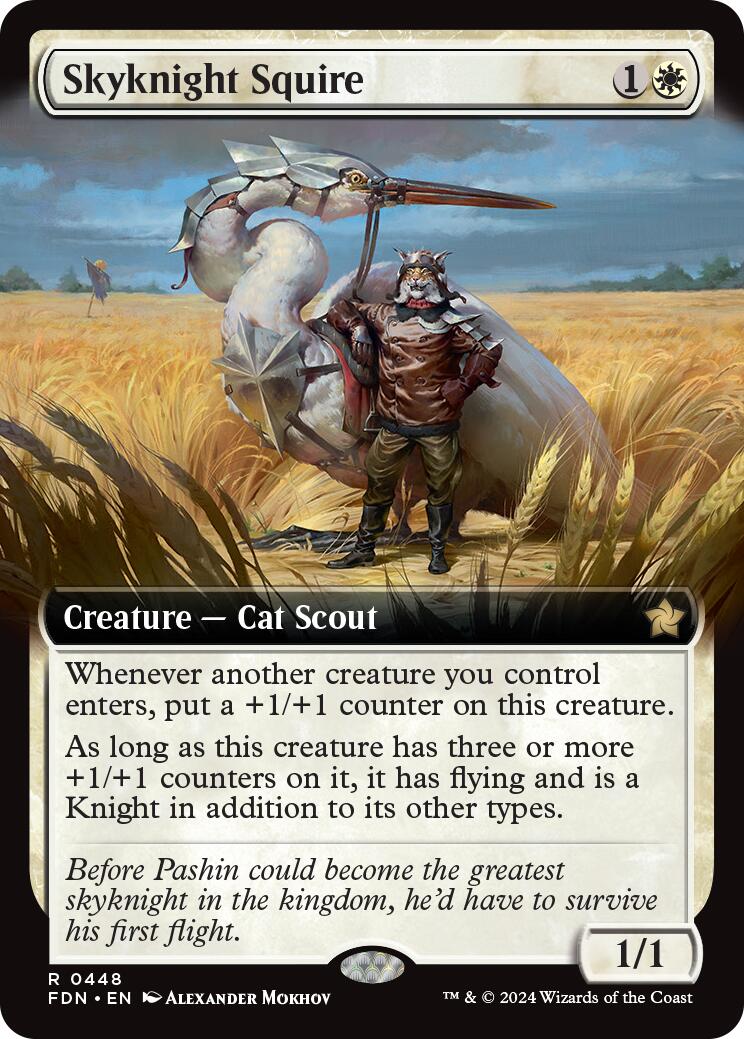 Skyknight Squire (Extended Art) [Foundations] | Pegasus Games WI