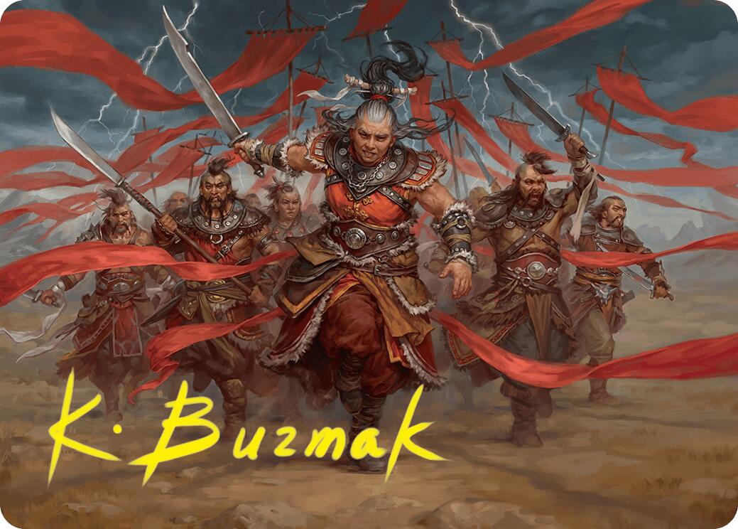 Alesha, Who Laughs at Fate Art Card (14/54) (Gold-Stamped Signature) [Foundations Art Series] | Pegasus Games WI