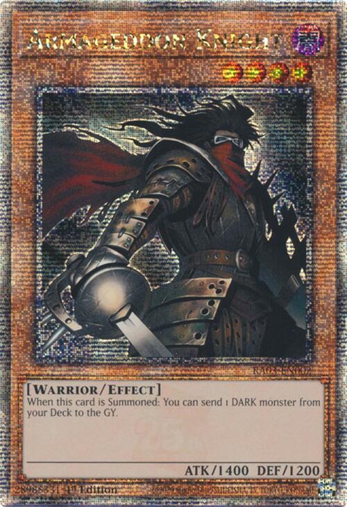 Armageddon Knight (Quarter Century Secret Rare) [RA03-EN002] Quarter Century Secret Rare | Pegasus Games WI