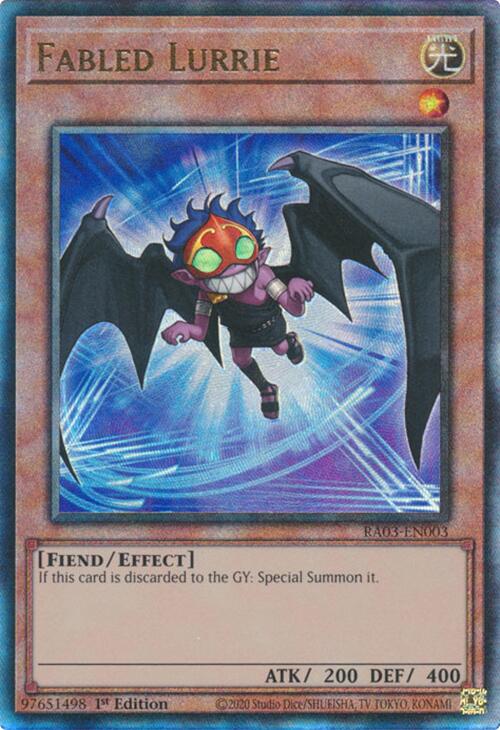 Fabled Lurrie (UTR) [RA03-EN003] Prismatic Ultimate Rare | Pegasus Games WI