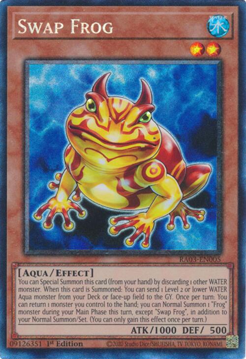 Swap Frog (CR) [RA03-EN005] Prismatic Collector's Rare | Pegasus Games WI