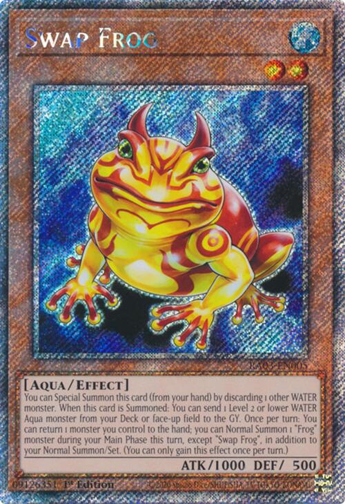 Swap Frog (Platinum Secret Rare) [RA03-EN005] Platinum Secret Rare | Pegasus Games WI