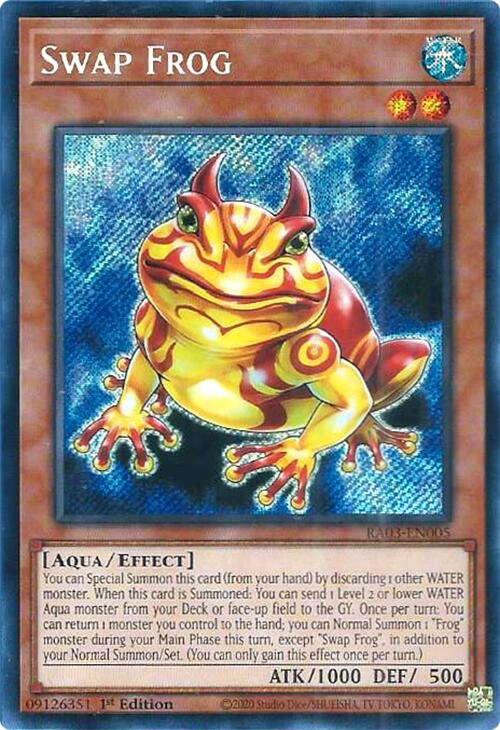 Swap Frog (Secret Rare) [RA03-EN005] Secret Rare | Pegasus Games WI