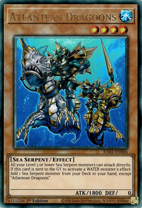 Atlantean Dragoons (UTR) [RA03-EN006] Prismatic Ultimate Rare | Pegasus Games WI