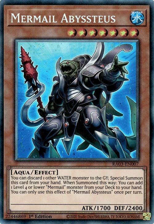 Mermail Abyssteus (CR) [RA03-EN007] Prismatic Collector's Rare | Pegasus Games WI