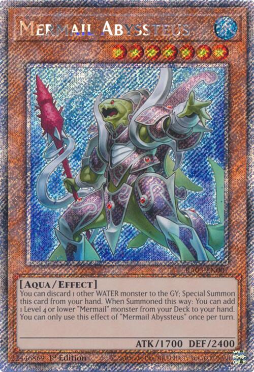 Mermail Abyssteus (Platinum Secret Rare) [RA03-EN007] Platinum Secret Rare | Pegasus Games WI