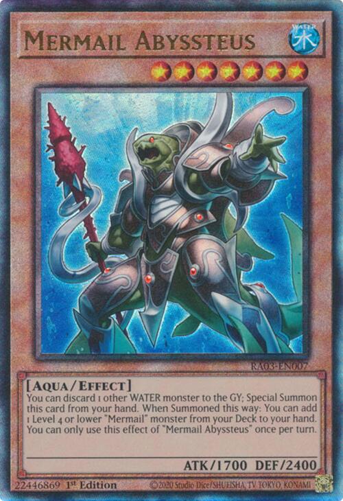 Mermail Abyssteus (UTR) [RA03-EN007] Prismatic Ultimate Rare | Pegasus Games WI