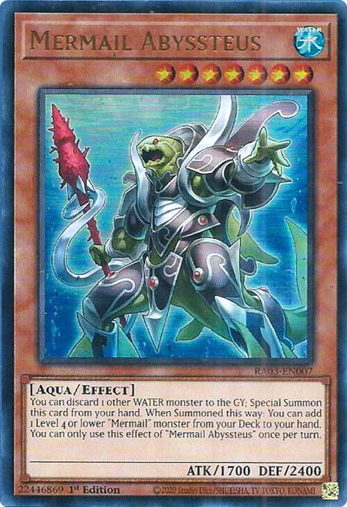 Mermail Abyssteus (UR) [RA03-EN007] Ultra Rare | Pegasus Games WI