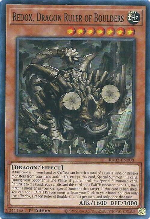 Redox, Dragon Ruler of Boulders [RA03-EN008] Super Rare | Pegasus Games WI