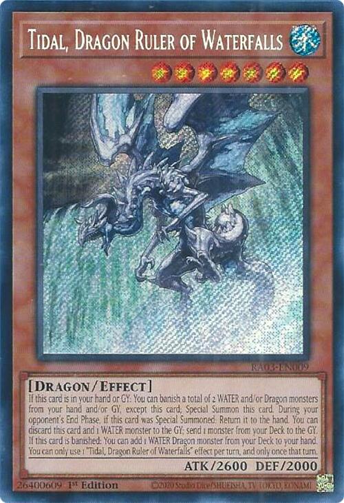 Tidal, Dragon Ruler of Waterfalls (Secret Rare) [RA03-EN009] Secret Rare | Pegasus Games WI