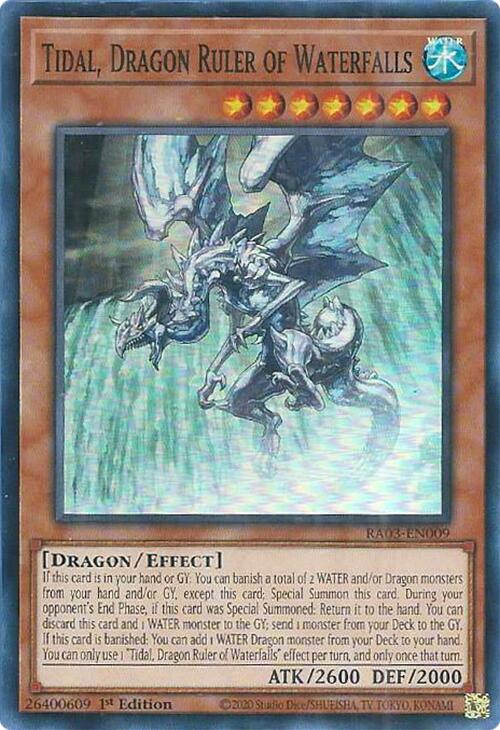 Tidal, Dragon Ruler of Waterfalls [RA03-EN009] Super Rare | Pegasus Games WI