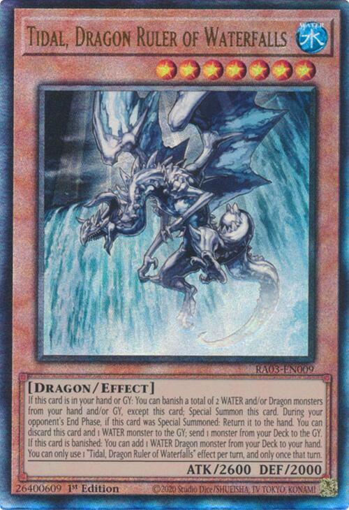 Tidal, Dragon Ruler of Waterfalls (UTR) [RA03-EN009] Prismatic Ultimate Rare | Pegasus Games WI