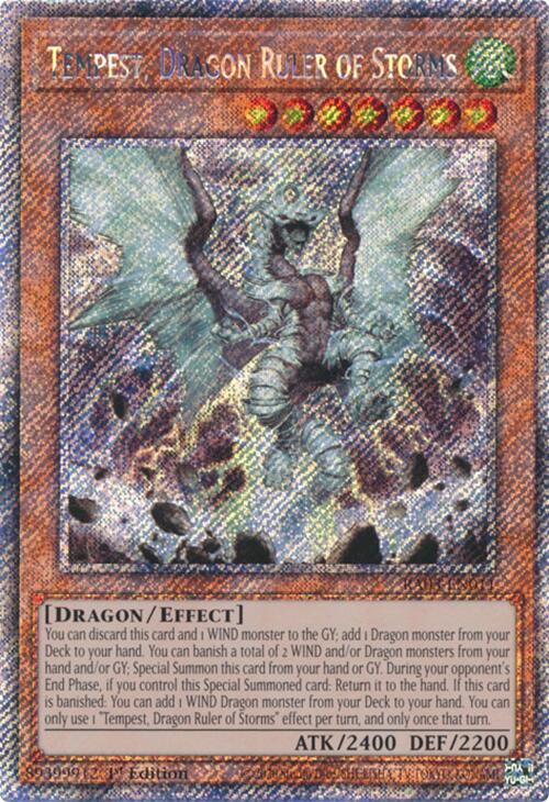 Tempest, Dragon Ruler of Storms (Platinum Secret Rare) [RA03-EN011] Platinum Secret Rare | Pegasus Games WI