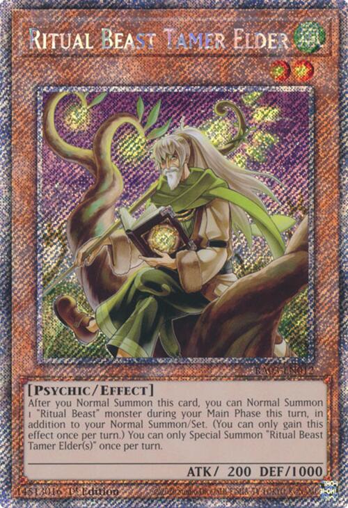 Ritual Beast Tamer Elder (Platinum Secret Rare) [RA03-EN012] Platinum Secret Rare | Pegasus Games WI