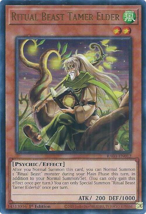 Ritual Beast Tamer Elder (UR) [RA03-EN012] Ultra Rare | Pegasus Games WI