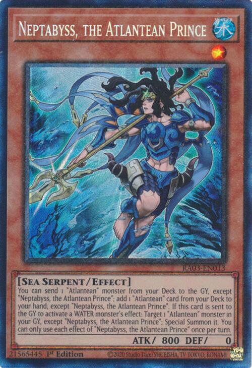 Neptabyss, the Atlantean Prince (CR) [RA03-EN013] Prismatic Collector's Rare | Pegasus Games WI