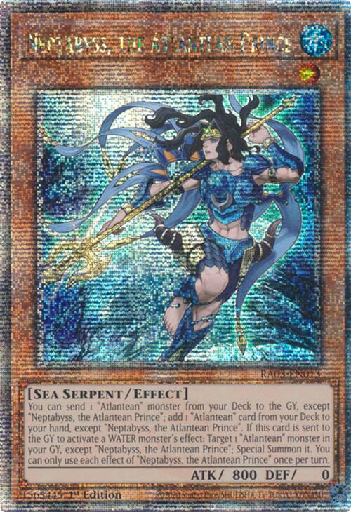 Neptabyss, the Atlantean Prince (Quarter Century Secret Rare) [RA03-EN013] Quarter Century Secret Rare | Pegasus Games WI