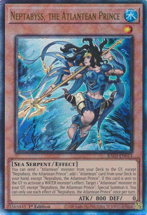 Neptabyss, the Atlantean Prince (UTR) [RA03-EN013] Prismatic Ultimate Rare | Pegasus Games WI