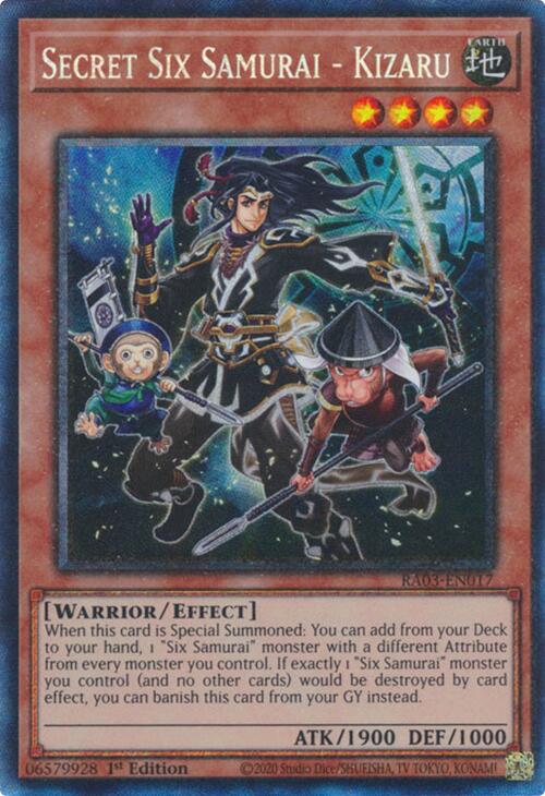 Secret Six Samurai - Kizaru (CR) [RA03-EN017] Prismatic Collector's Rare | Pegasus Games WI