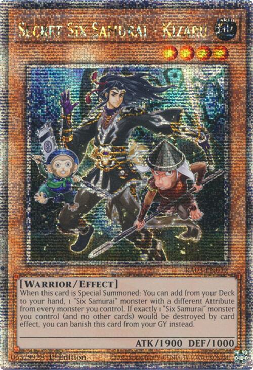 Secret Six Samurai - Kizaru (Quarter Century Secret Rare) [RA03-EN017] Quarter Century Secret Rare | Pegasus Games WI