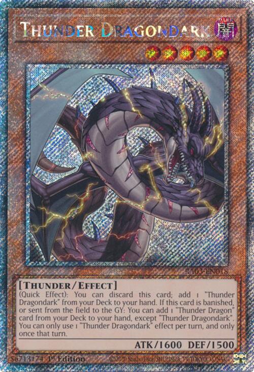 Thunder Dragondark (Platinum Secret Rare) [RA03-EN018] Platinum Secret Rare | Pegasus Games WI