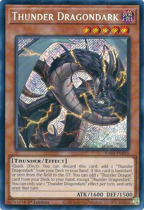 Thunder Dragondark (Secret Rare) [RA03-EN018] Secret Rare | Pegasus Games WI