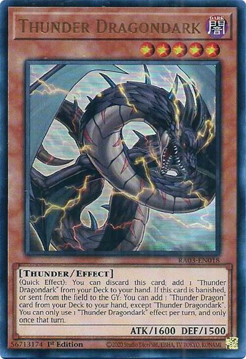 Thunder Dragondark (UR) [RA03-EN018] Ultra Rare | Pegasus Games WI