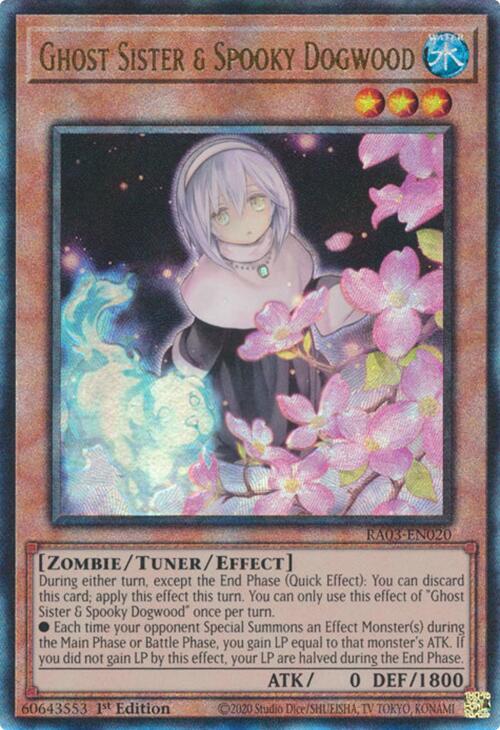 Ghost Sister & Spooky Dogwood (UTR) [RA03-EN020] Prismatic Ultimate Rare | Pegasus Games WI