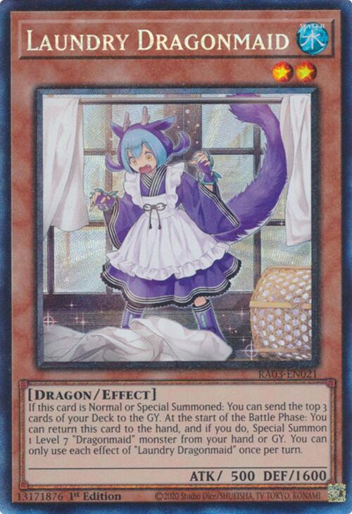Laundry Dragonmaid (CR) [RA03-EN021] Prismatic Collector's Rare | Pegasus Games WI